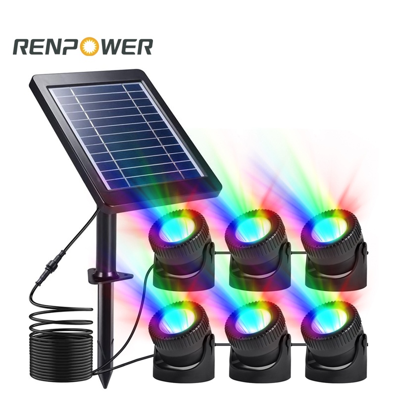 새로운 태양열 LED 조명 IP68 태양 광 색상 조명 야외 정원 수영장 장식 조명